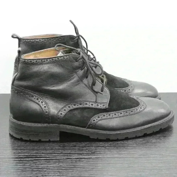 Florsheim Limited  Men's Black Leather Wingtip Boo - Picture 7 of 12